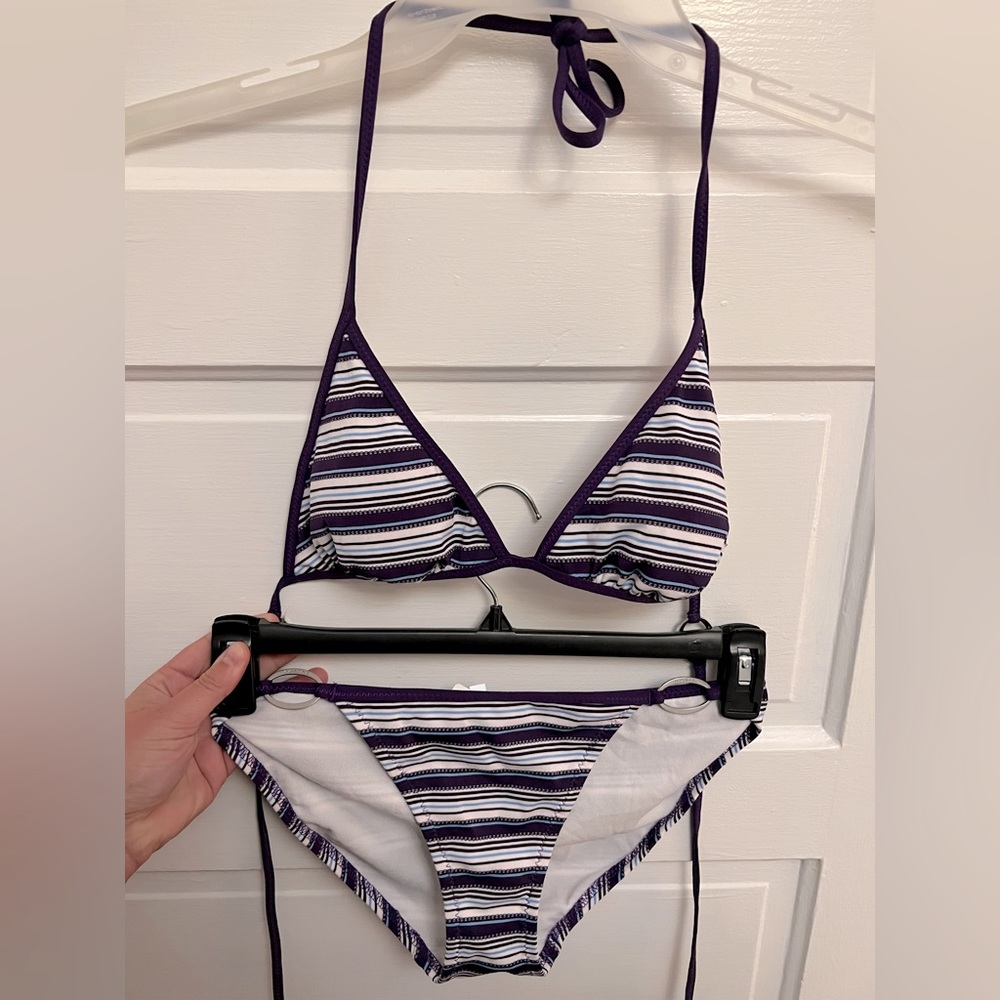 Striped Speedo bikini